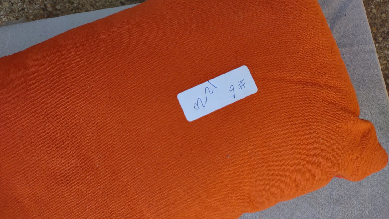 PATTERNED ORANGE RECTANGULAR PILLOW