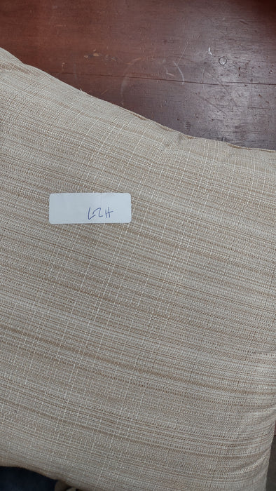 LIGHT BROWN PILLOW WITH BUTTON