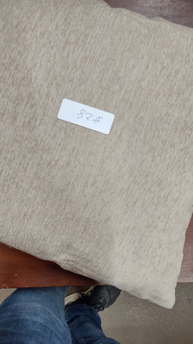 LIGHT BROWN PILLOW WITH BUTTON