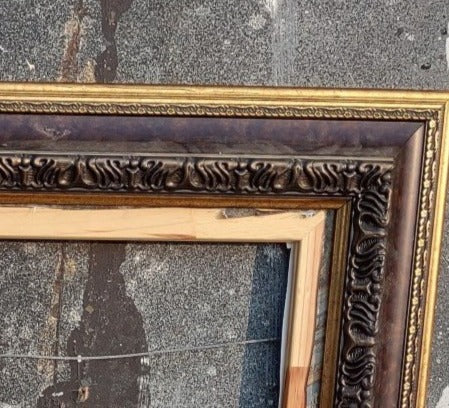 LARGE TORTOISE SHELL STYLE FRAME WITH GILD EDGE