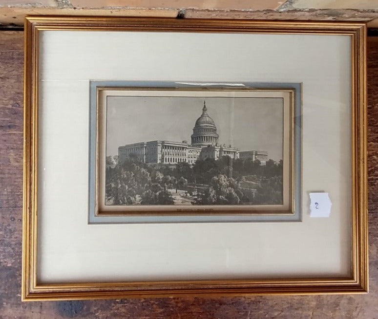 FRAMED PRINT OF THE CAPITOL