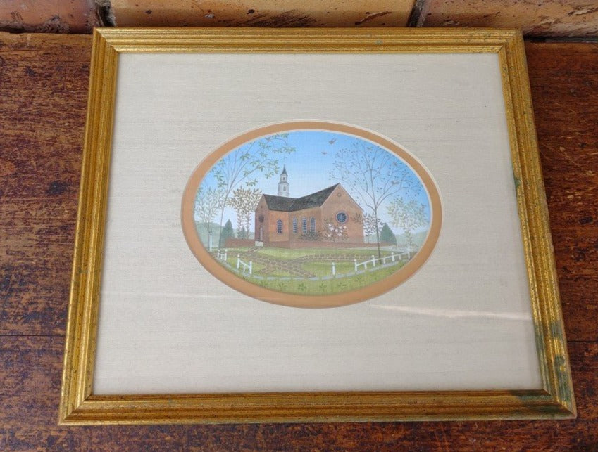 SMALL FRAMED PRINT OF A BARN