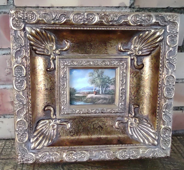 SMALL GOLD FRAMED LANDSCAPE