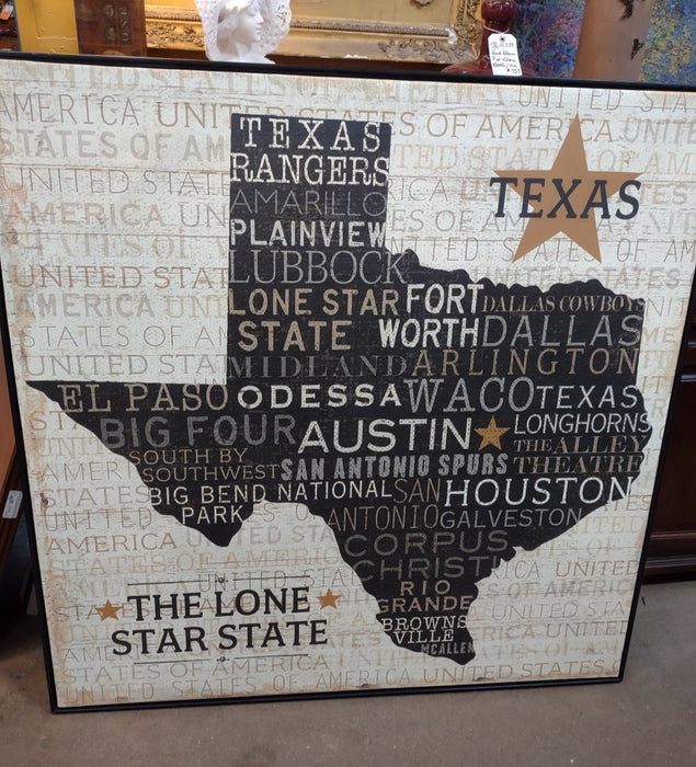 STYLIZED MAP OF THE LONE STAR STATE