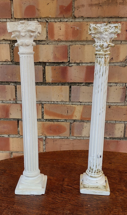 PAIR OF PLASTER CORINTHIAN COLUMNS (3 PAIRS IN STOCK)