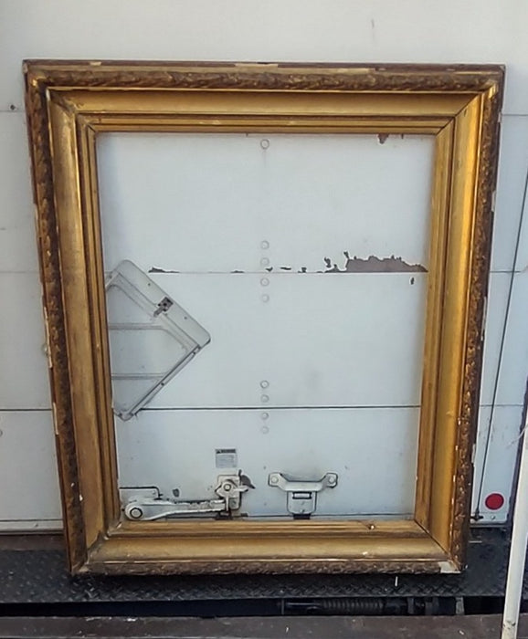 GOLD ORNATE 19TH CENTURY FRAME WITH LAURELING