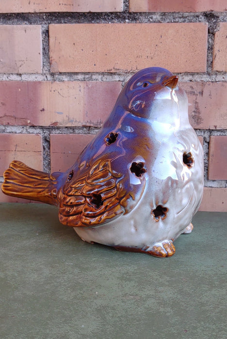 LARGE PAIR OF CERAMIC SPARROW FIGURES