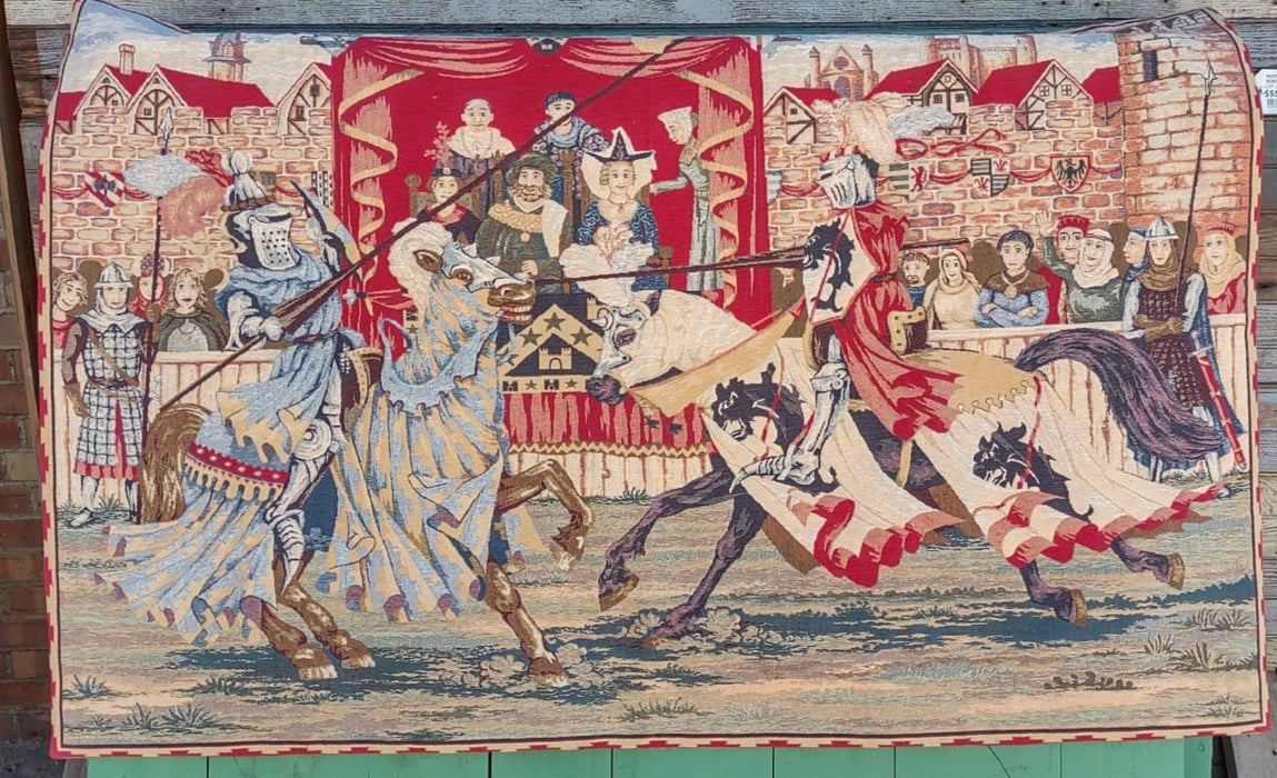 TAPESTRY OF A MEDIVAL JOUST