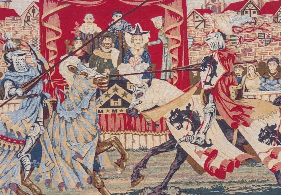 TAPESTRY OF A MEDIVAL JOUST