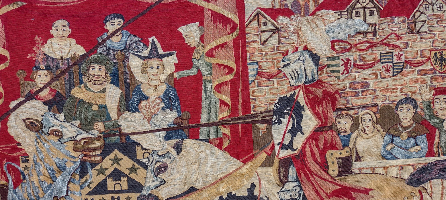 TAPESTRY OF A MEDIVAL JOUST