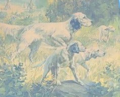 1920'S PRINT OF BIRD DOGS