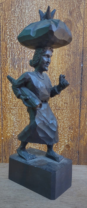 CARVED WOOD BRAZILIAN FIGURAL STATUE