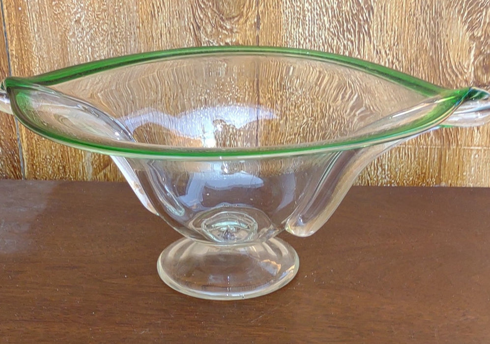 ART GLASS COMPOTE