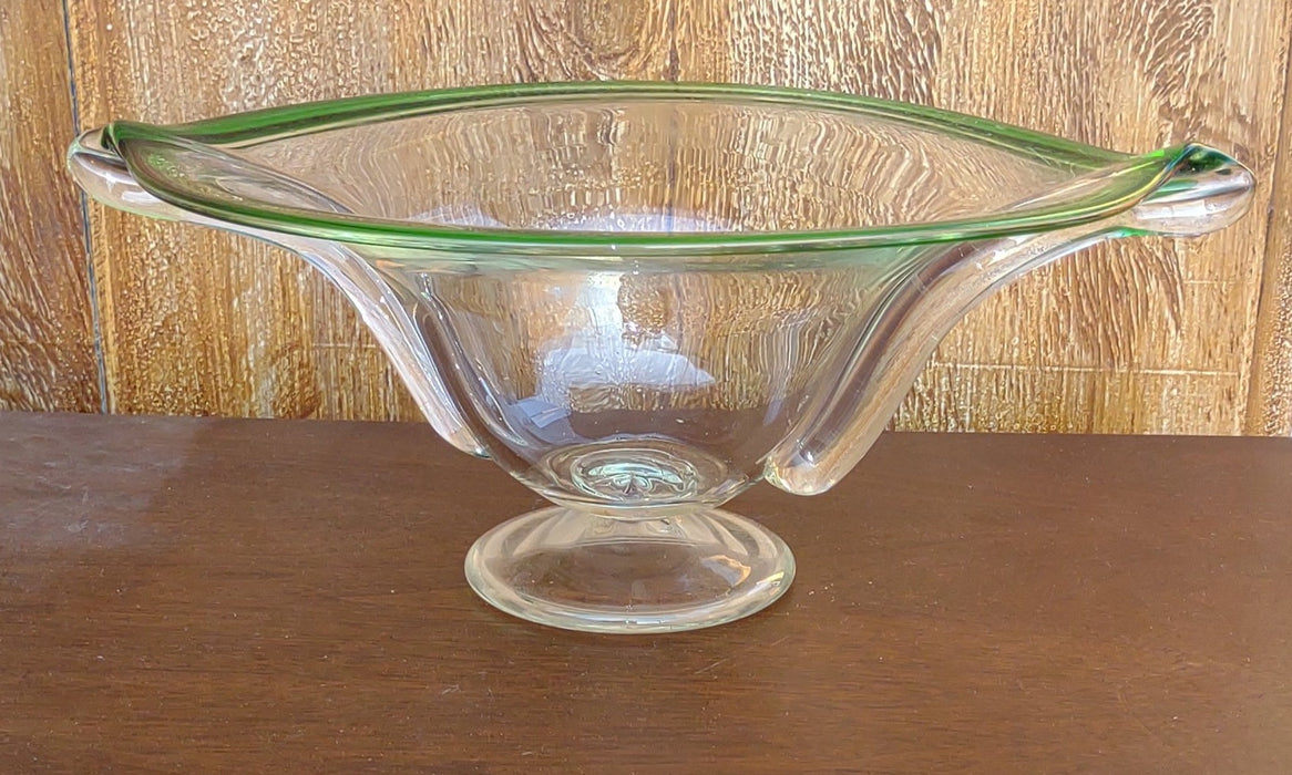 ART GLASS COMPOTE