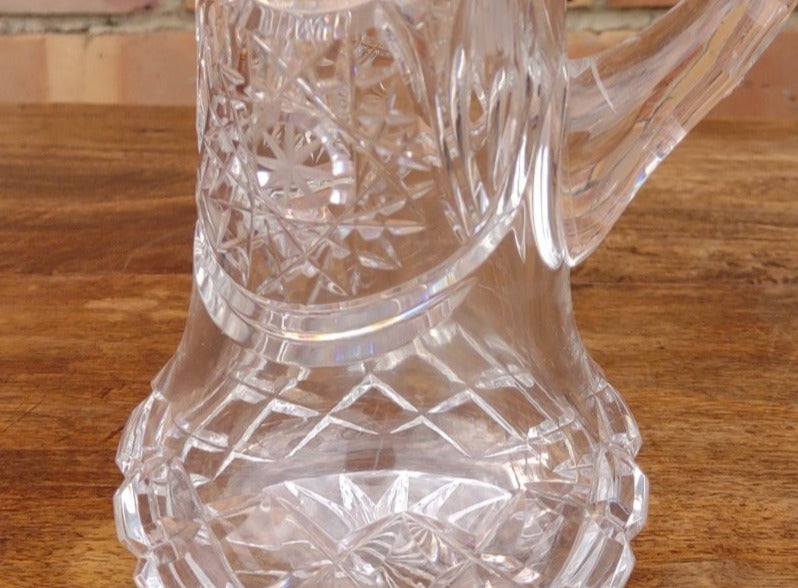 SMALL CUT CRYSTAL PITCHER