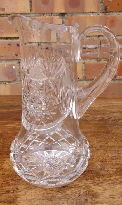 SMALL CUT CRYSTAL PITCHER