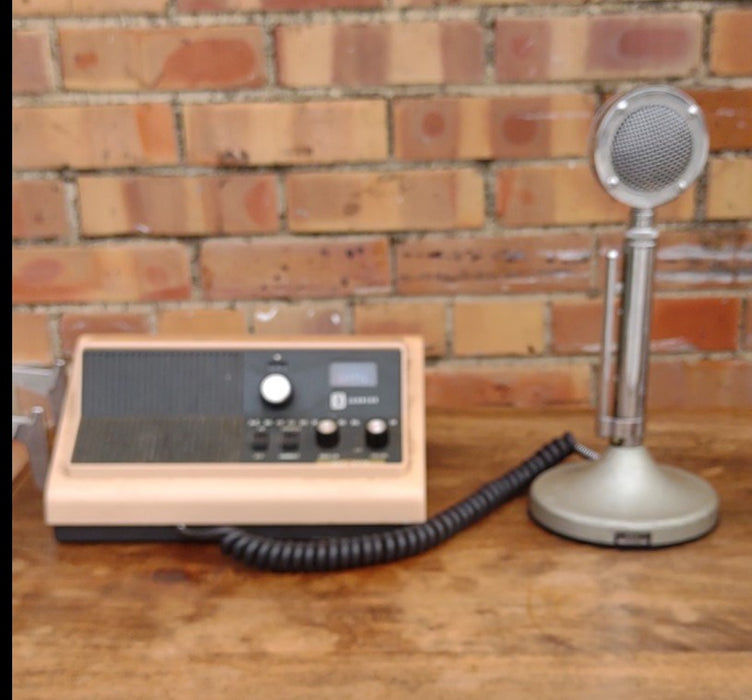 VINTAGE PUBLIC ADDRESS SYSTEM WITH MICROPHONE