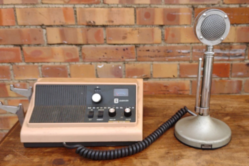 VINTAGE PUBLIC ADDRESS SYSTEM WITH MICROPHONE