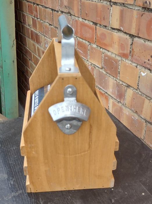 WOOD BOTTLE CADDY