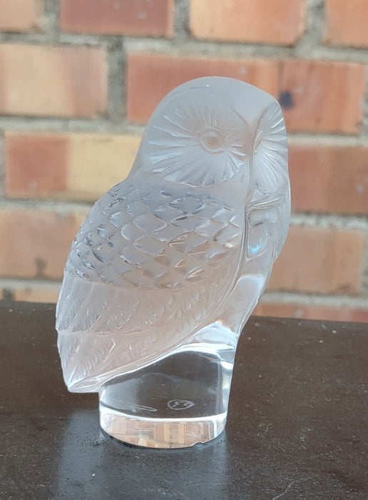 FRENCH CRYSTAL OWL LAIQUE