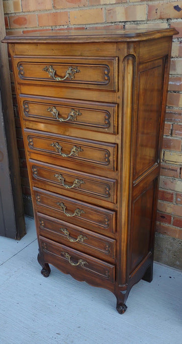 LOUIS XV CHERRY SEMAINIER-AS FOUND