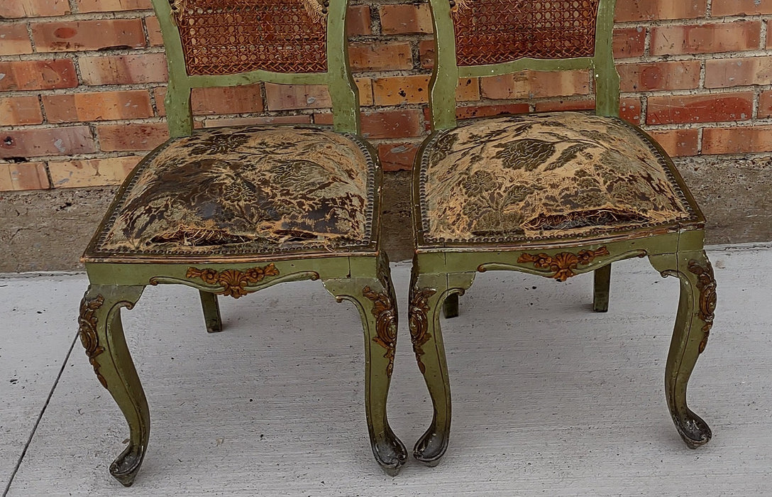 PAIR OF LOUIS XV BOUDOIR CHAIRS