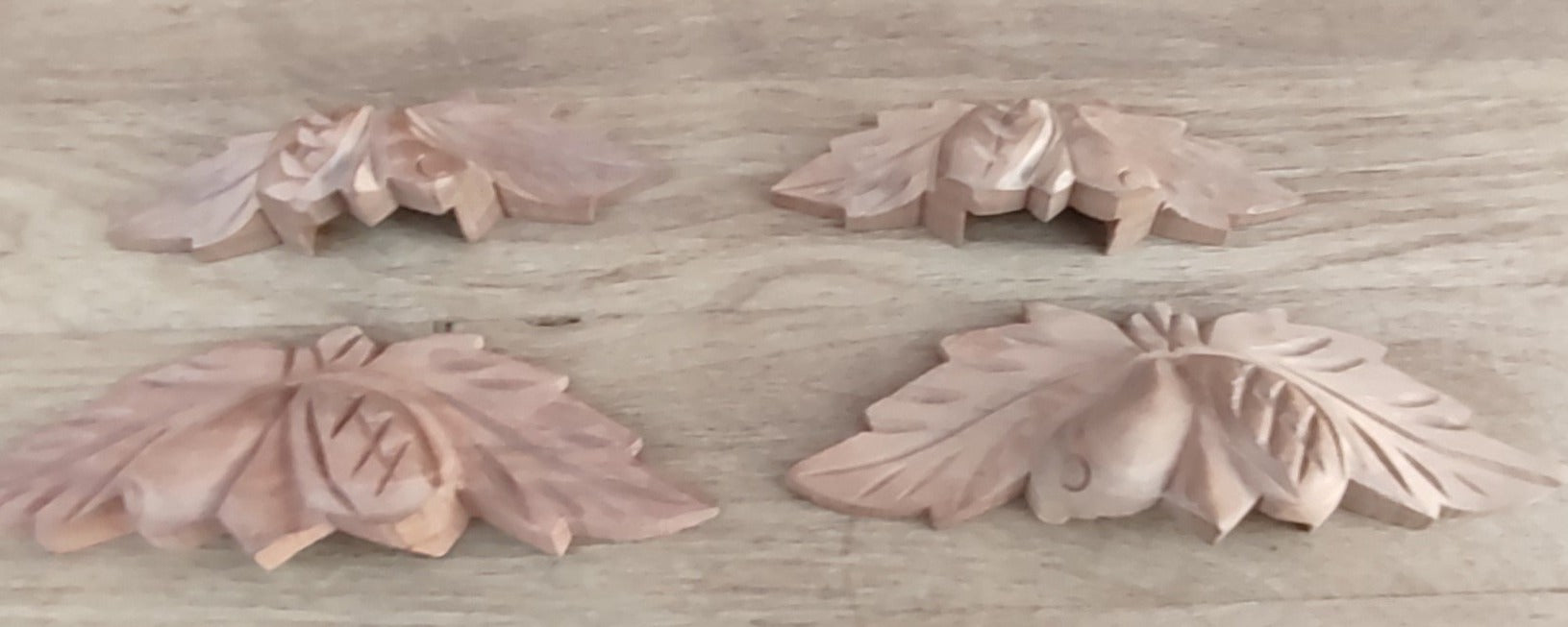 4 WALNUT FRUIT HANDLES