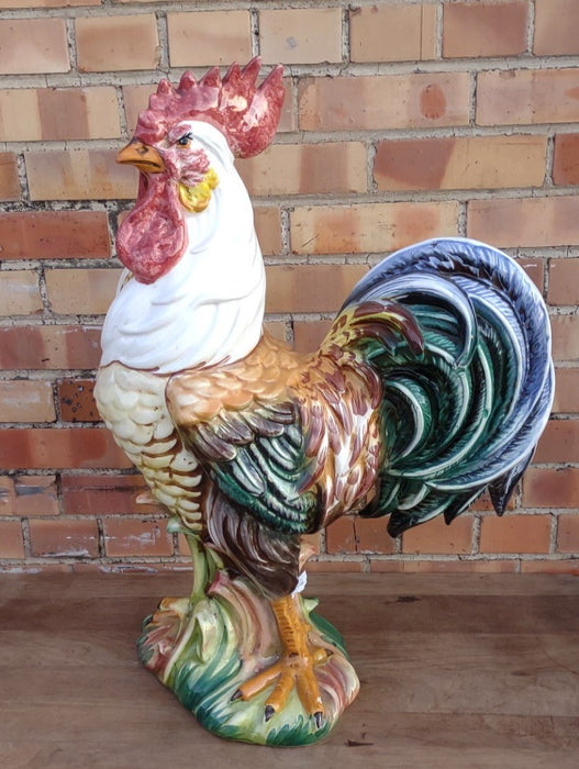 LARGE HAND PAINTED ITALIAN ROOSTER-BY INTRADA
