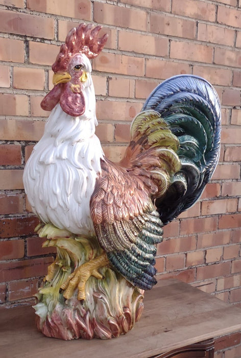HUGE HAND PAINTED ITALIAN ROOSTER-BY INTRADA