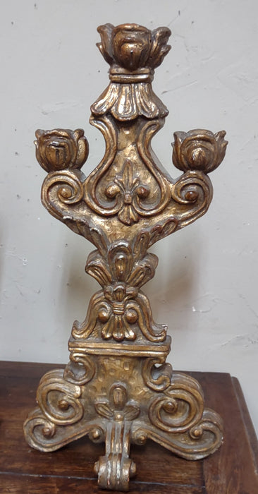 PAIR OF NOT OLD GOLD CANDLEABRAS