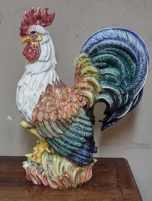 HUGE HAND PAINTED ITALIAN ROOSTER-BY INTRADA