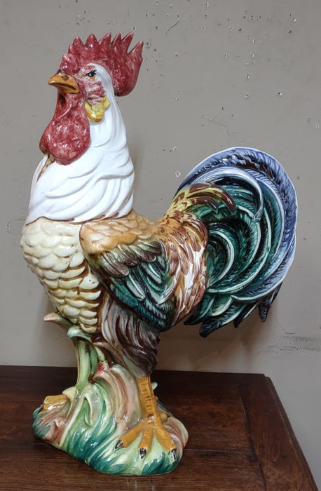 LARGE HAND PAINTED ITALIAN ROOSTER-BY INTRADA