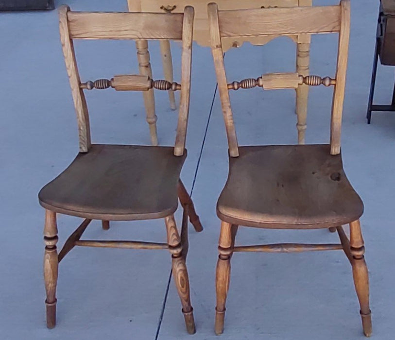 PAIR OF EARLY ENGLISH ASH CHAIRS