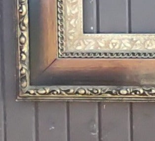 BEAUTIFUL AMERICAN WOOD AND GESSO FRAME