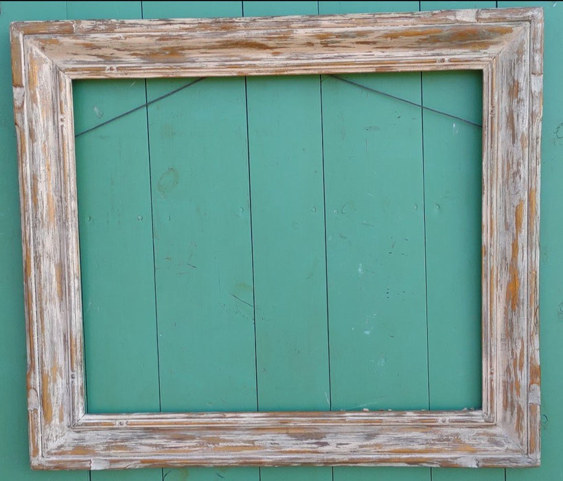 MOTTLED GREY AND GOLD WOOD FRAME