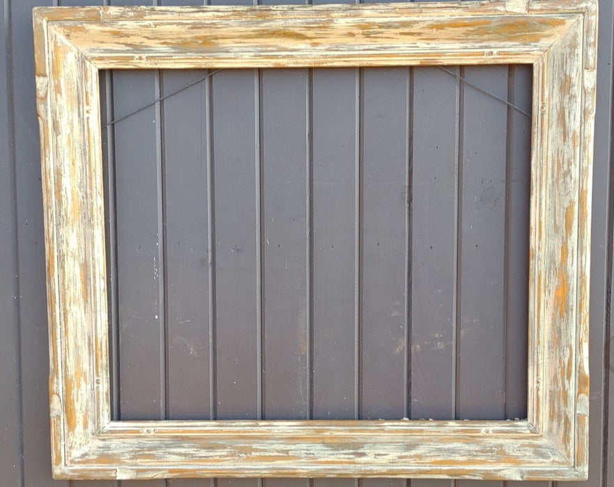 MOTTLED GREY AND GOLD WOOD FRAME