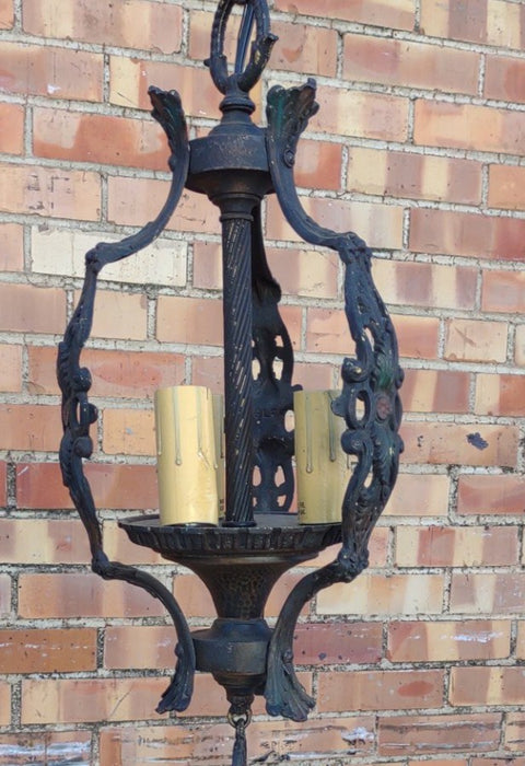 SMALL IRON HANGING LANTERN