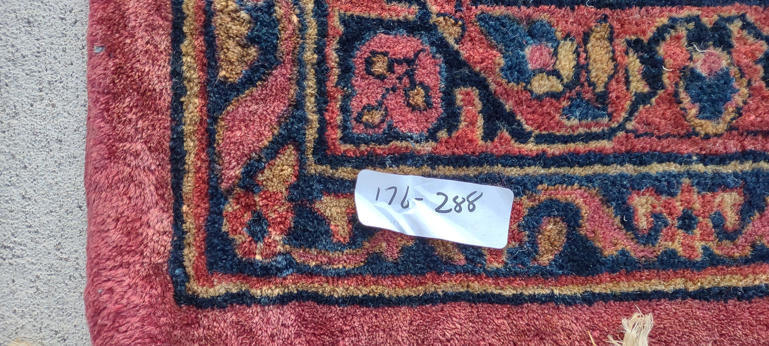 LARGE HAND TIED RED TONES PERSIAN RUG -24' x 15'-AS FOUND