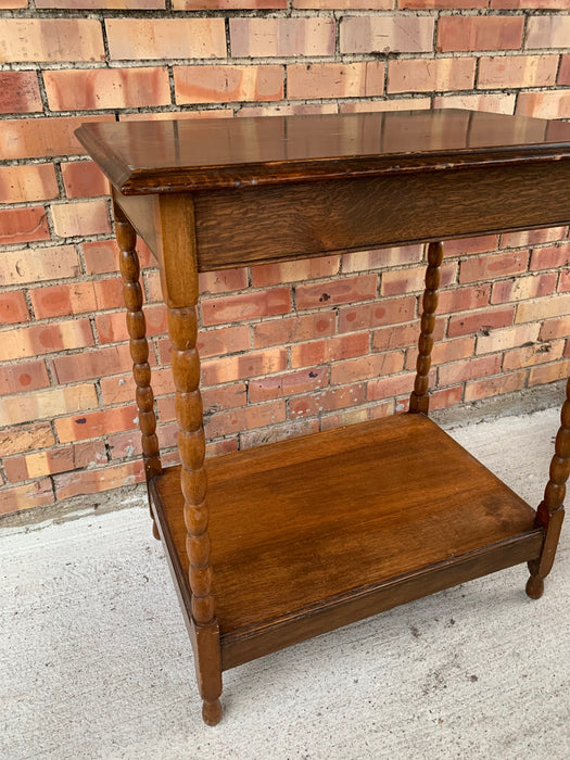 KNOB TURNED ENGLISH STAND TABLE