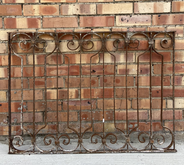 FENCE PANEL WITH SCROLLS AND V SHAPES