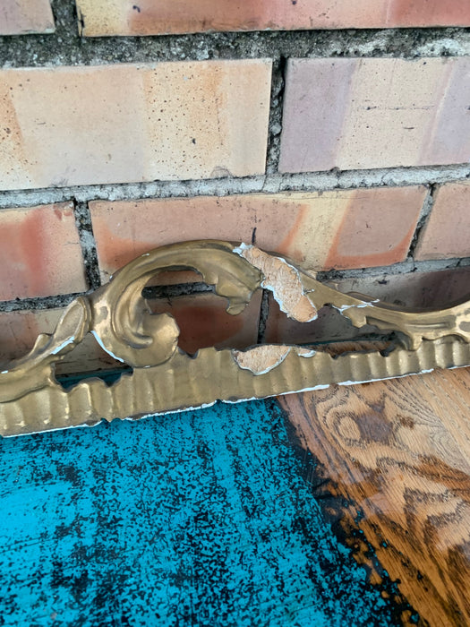 ITALIAN GILT AS FOUND ROCOCCO TRIM PEDIMENT