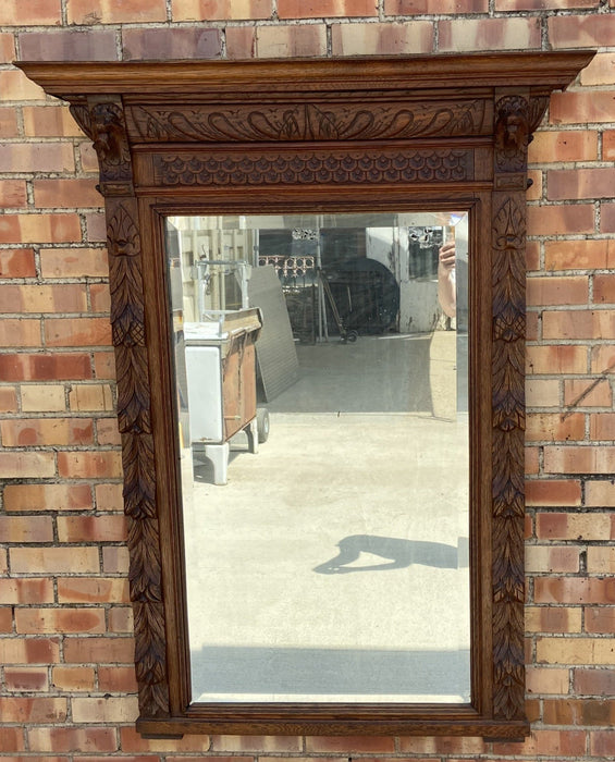 NEO RENAISSANCE OAK FRAMED MIRROR