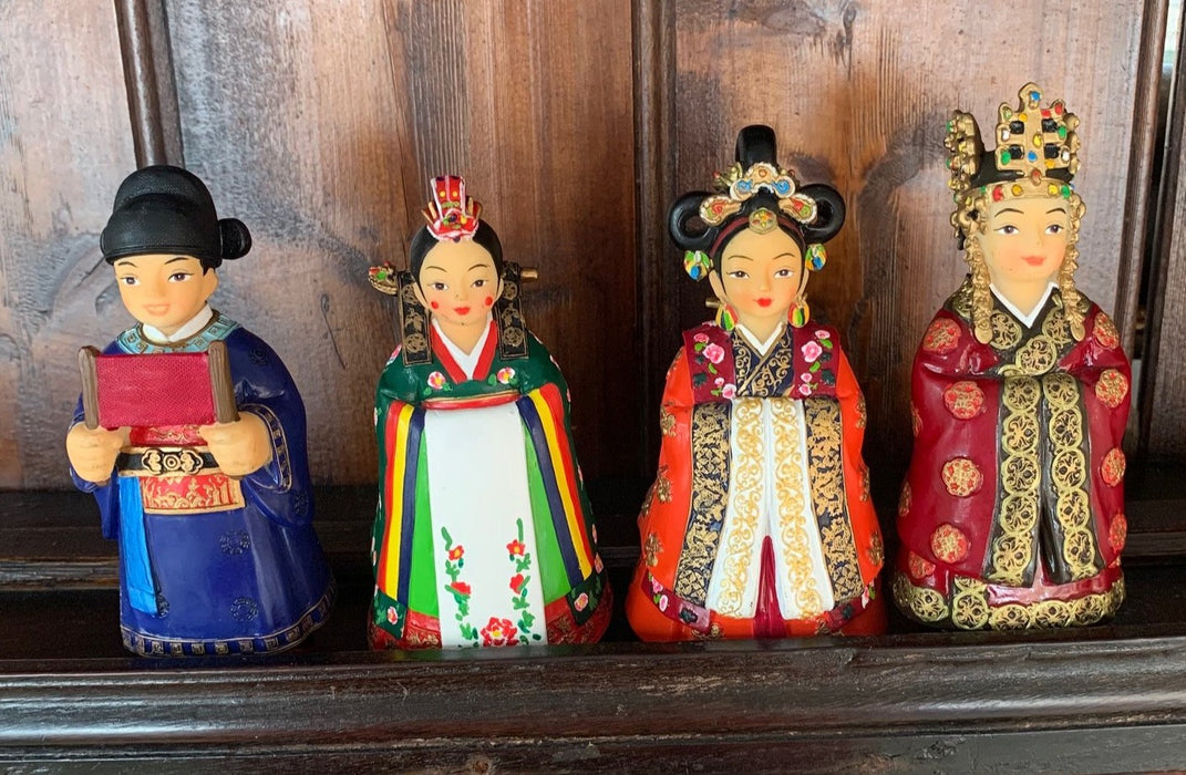 SET OF 4 CHINESE RELIGIOUS FIGURES - NOT OLD