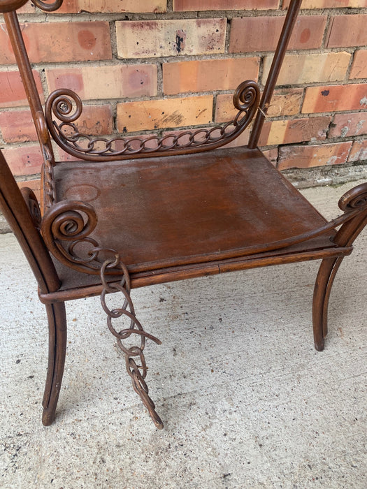 AS IS RATTAN SEWING BOX