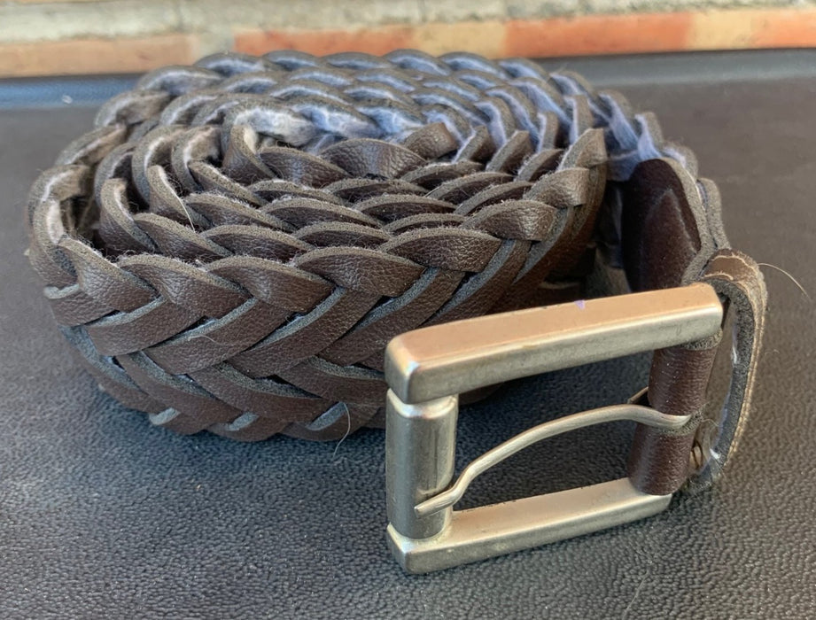 BRAIDED LEATHER BELT