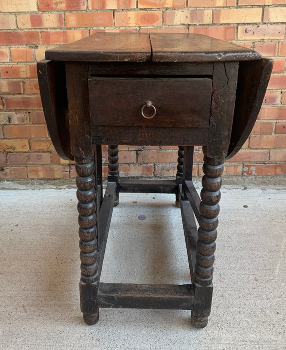 DROP LEAF PEGGED 19TH CENTURY TABLE