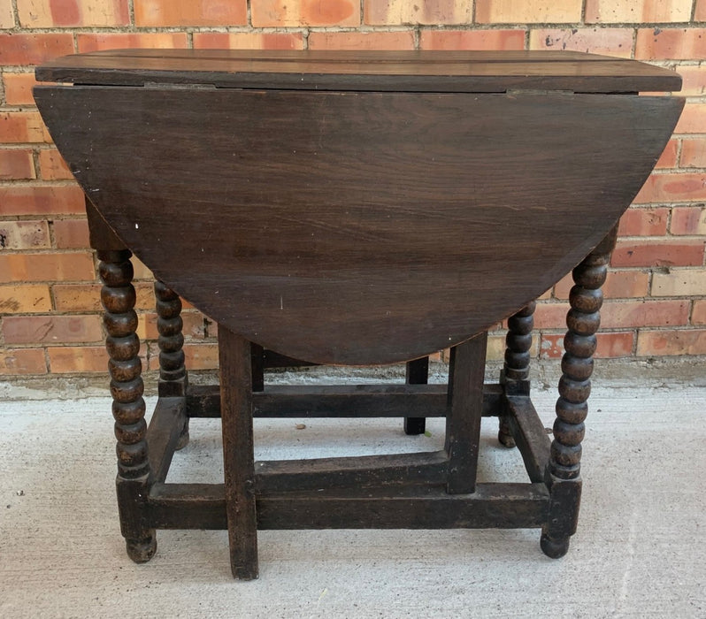 DROP LEAF PEGGED 19TH CENTURY TABLE