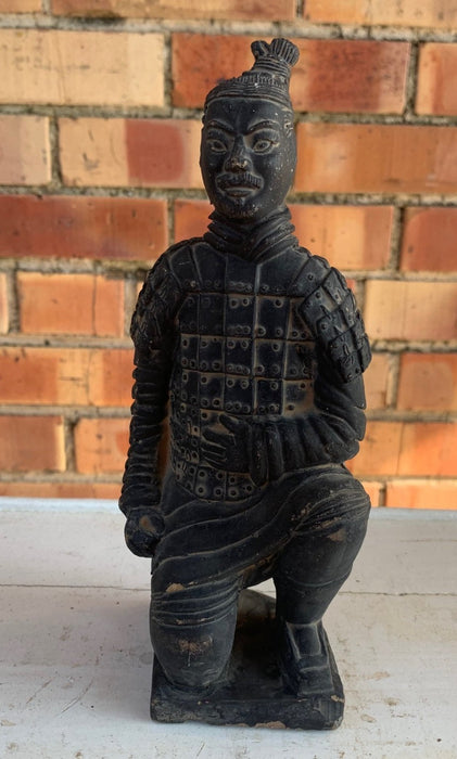 CHINESE TERRACOTTA ARMY KNEELING STATUE REPLICA - AS FOUND