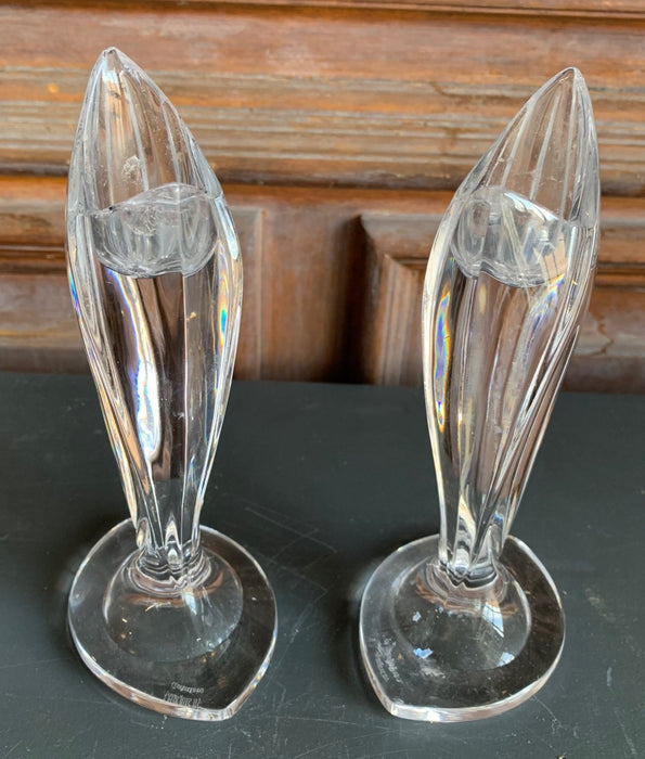 PAIR OF MARQUIS WATERFORD CANDLESTICKS