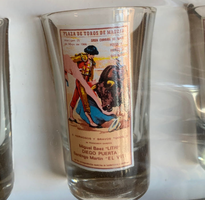 BOXED SET OF 6 SPANISH SHOT GLASSES